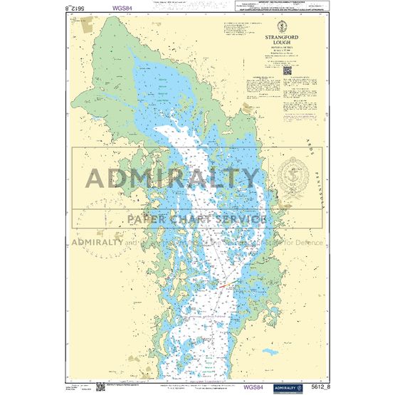 Admiralty 5612_8 Small Craft Chart - Strangford Lough (Northern Ireland)