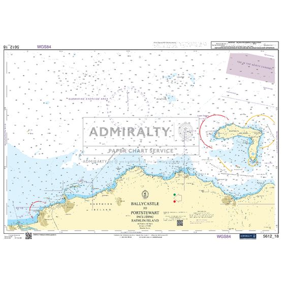 Admiralty 5612_18 Small Craft Chart - Ballycastle to River Bann (Northern Ireland)