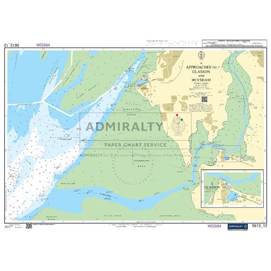 Admiralty 5613_12 Small Craft Chart - Approaches to Glasson and Heysham (Irish Sea)