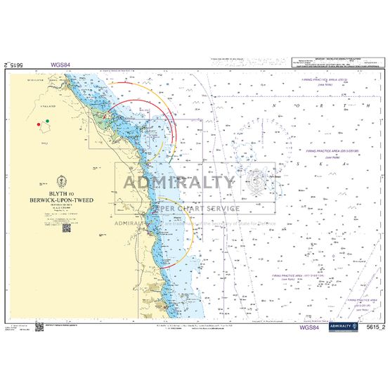 Admiralty 5615_2 Small Craft Chart - Blyth to Berwick-upon-Tweed (East Coast)