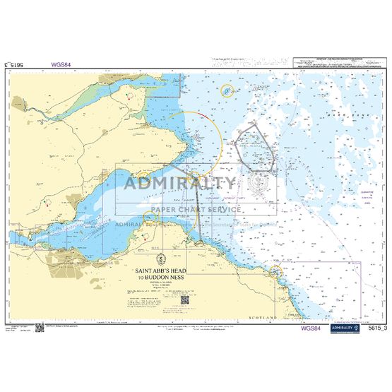 Admiralty 5615_3 Small Craft Chart - Saint Abb's Head to Buddon Ness (East Coast)