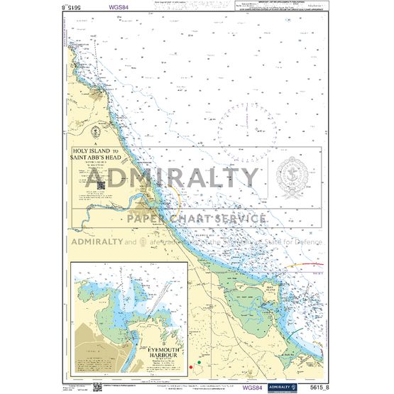 Admiralty 5615_8 Small Craft Chart - Holy Island to Saint Abb's Head (East Coast)