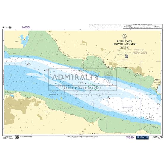 Admiralty 5615_16 Small Craft Chart - River Forth Rosyth to Bo'Ness (East Coast)