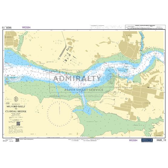 Admiralty 5620_13 Small Craft Chart - Milford Haven – Milford Shelf to Cleddau Bridge (South West Wales)