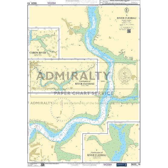 Admiralty 5620_14 Small Craft Chart - River Cleddau (South West Wales)