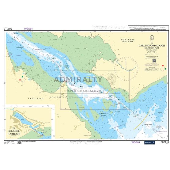 Admiralty 5621_6 Small Craft Chart - Carlingford Lough - Southern Part (East Coast Ireland)