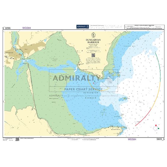 Admiralty 5622_5 Small Craft Chart - Dungarvan Harbour (South Coast Ireland)