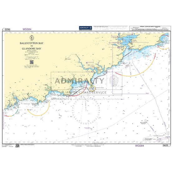 Admiralty 5622_7 Small Craft Chart - Ballycotton Bay to Glandore Bay (South Coast Ireland)