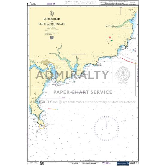 Admiralty 5622_14 Small Craft Chart - Morris Head to Old Head of Kinsale (South Coast Ireland)