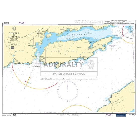 Admiralty 5623_7 Small Craft Chart - Entrance to Bantry Bay (South West Coast Ireland)