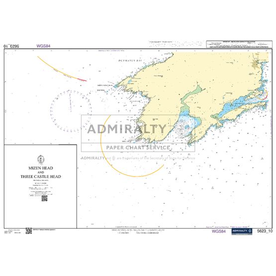 Admiralty 5623_10 Small Craft Chart - Mizen Head &amp; Three Castle Head (South West Coast Ireland)