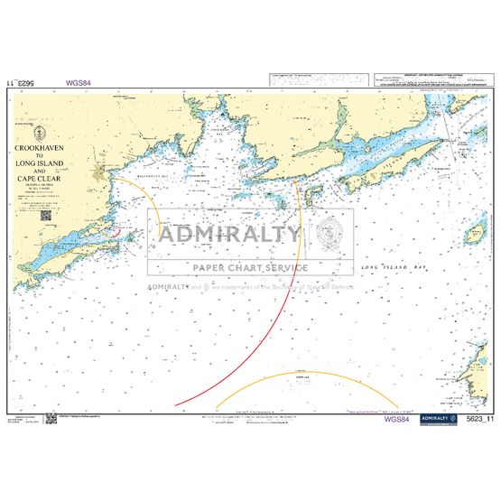 Admiralty 5623_11 Small Craft Chart - Crookhaven to Long Island &amp; Cape Clear (South West Coast Ireland)