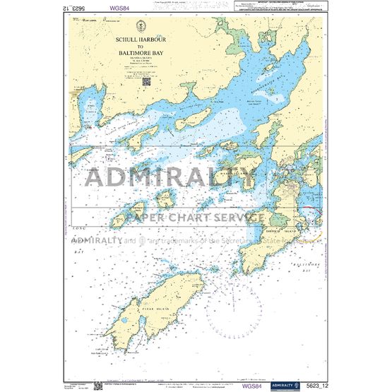 Admiralty 5623_12 Small Craft Chart - Schull Harbour to Baltimore Bay (South West Coast Ireland)