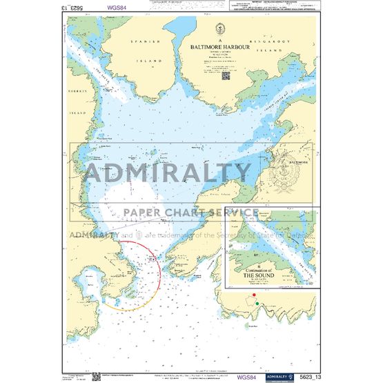 Admiralty 5623_13 Small Craft Chart - Baltimore Harbour (South West Coast Ireland)