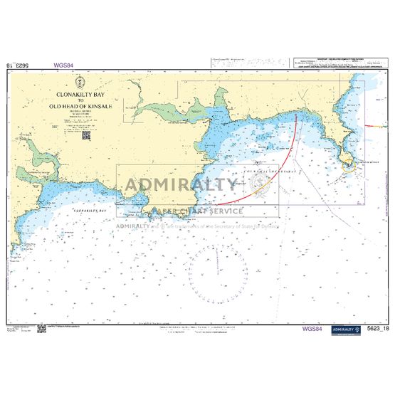 Admiralty 5623_18 Small Craft Chart - Clonakilty Nay to Old Head of Kinsale (South West Coast Ireland)