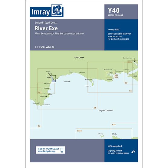 Imray Chart Y40: River Exe Small Format Chart