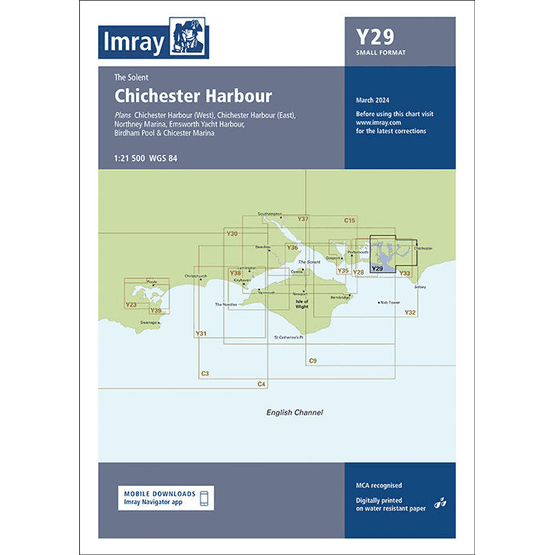 Imray Chart Y29: Chichester Harbour