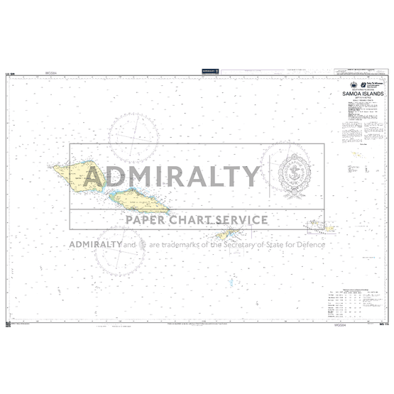 WS111 South Pacific Ocean, Samoa Islands Admiralty Chart