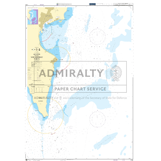 1132 International Chart Series, Africa - West Coast, Access to the Nouadhibou Ports Admiralty Chart