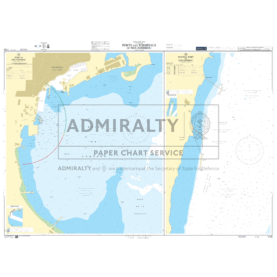 1133 Africa - West Coast, Ports and Terminals of Nouadhibou Admiralty Chart