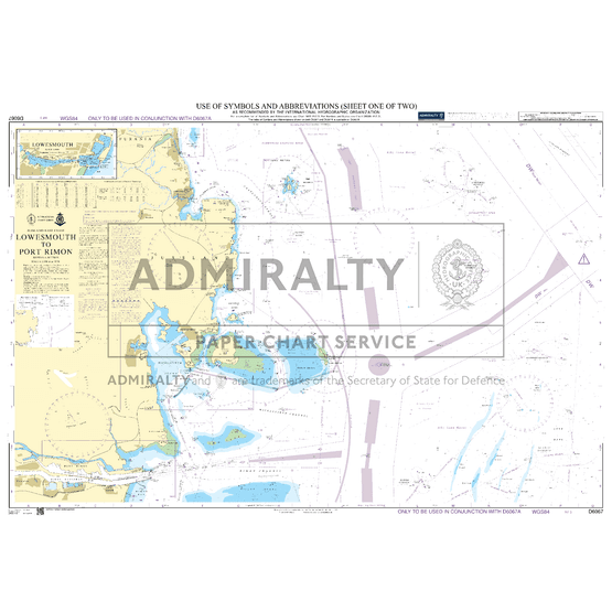 D6067 Use of Symbols and Abbreviations (sheet one of two) Admiralty Chart