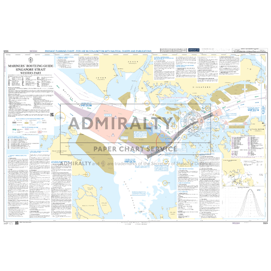 Admiralty 5524 Mariners' Routeing Guide Singapore Strait Western Part