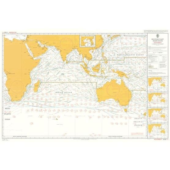 Admiralty 5126(11) Routeing Chart, Indian Ocean, November