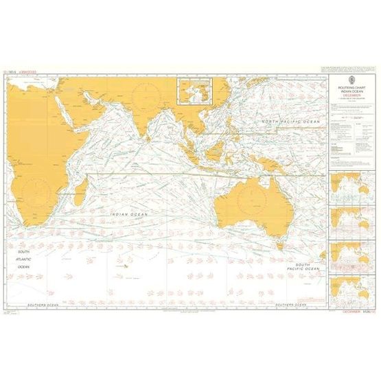 Admiralty 5126(12) Routeing Chart, Indian Ocean, December