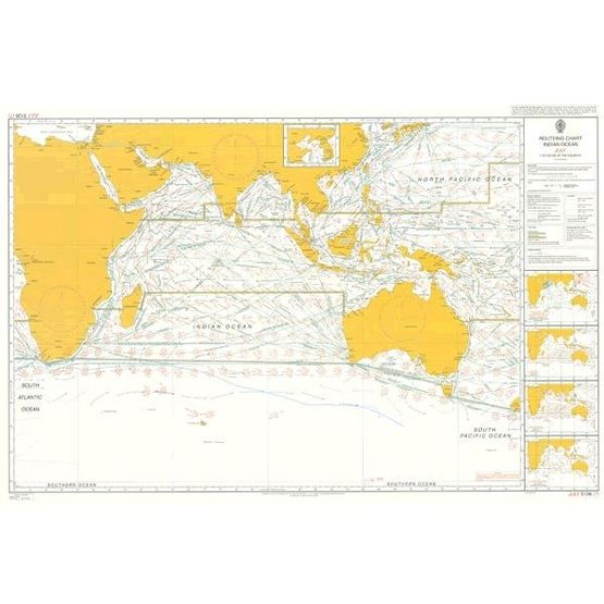Admiralty 5126(7) Routeing Chart, Indian Ocean, July