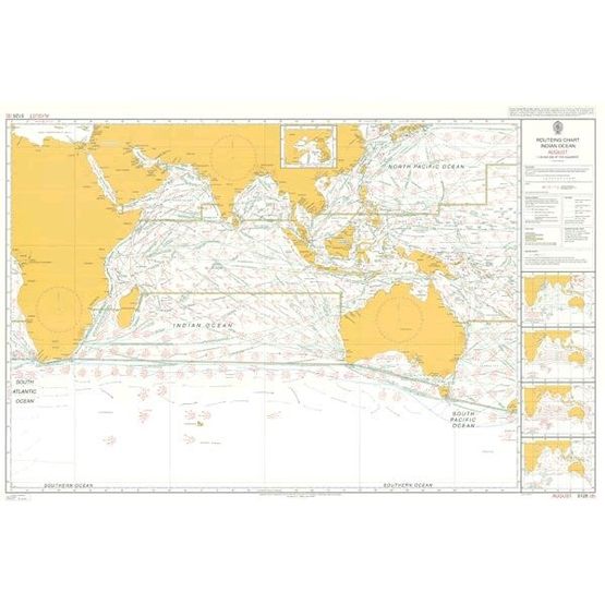 Admiralty 5126(8) Routeing Chart, Indian Ocean, August