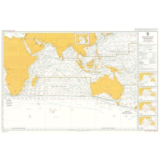 Admiralty 5126(9) Routeing Chart, Indian Ocean, September