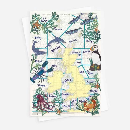 Hannah Wisdom The Shipping Forecast Greetings Card