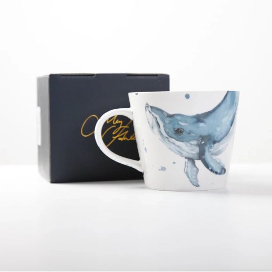 Meg Hawkins ‘The Ocean’ – Whale Design Bone China Mug