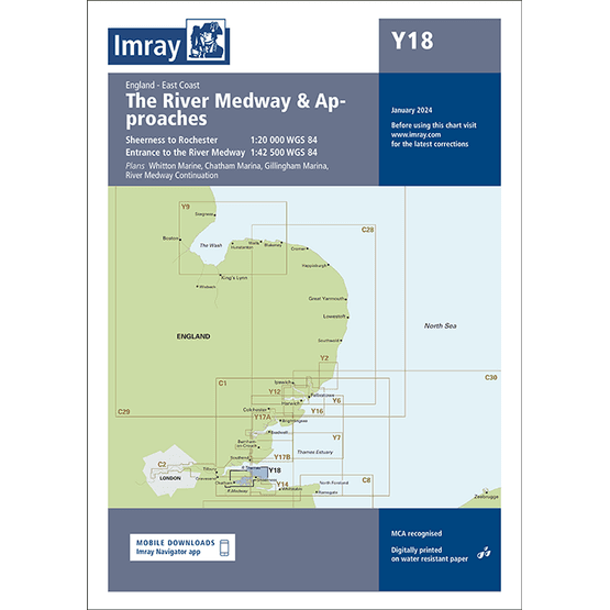 Imray Chart Y18: The River Medway and Approaches