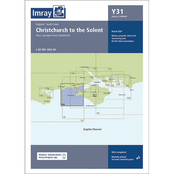 Imray Chart Y31: Christchurch to the Solent