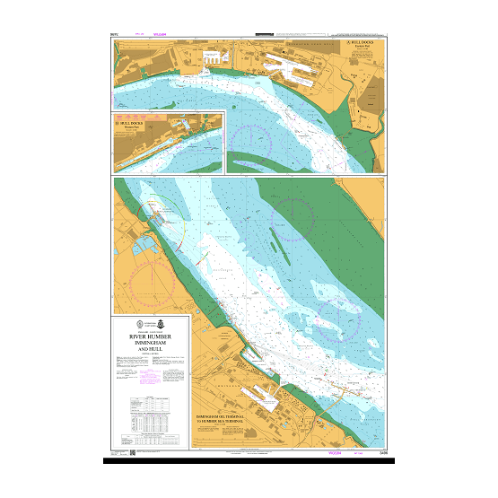 3496 East Coast, River Humber Immingham and Hull Admiralty Chart