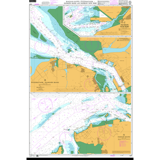 1271 Taesan- P'yongt'aek and Soraep'ogu Admiralty Chart