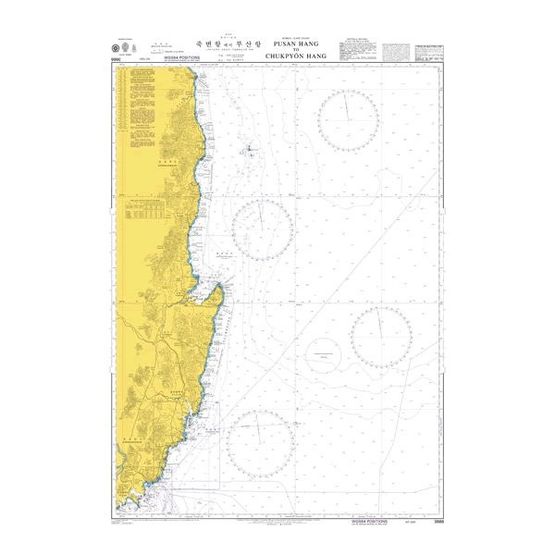 3666 Pusan Hang to Chukpyon Hang Admiralty Chart