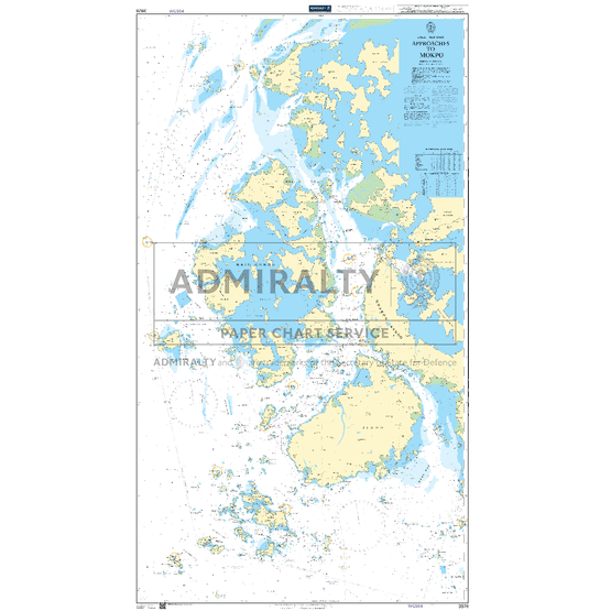 3928 Approaches to Mokp'o Admiralty Chart