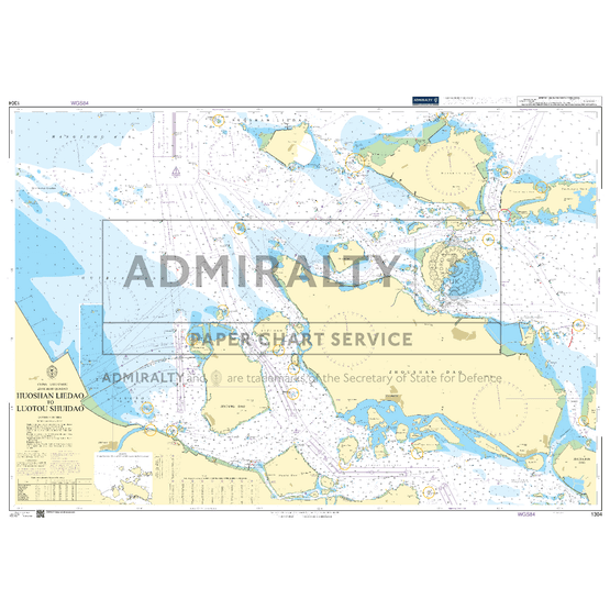 1304 Huoshan Liedao to Luotou Shuidao Admiralty Chart