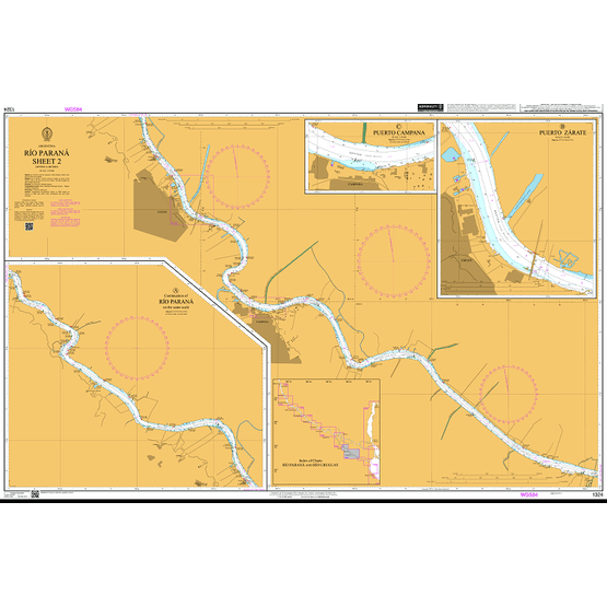 1324 Rio Parana Sheet 2 Admiralty Chart