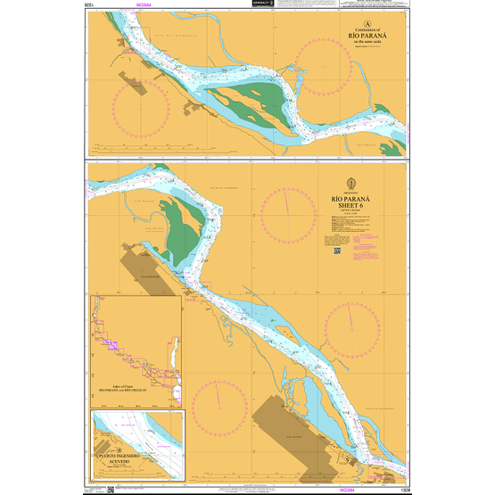 1328 Río Paraná, Sheet 6 Admiralty Chart