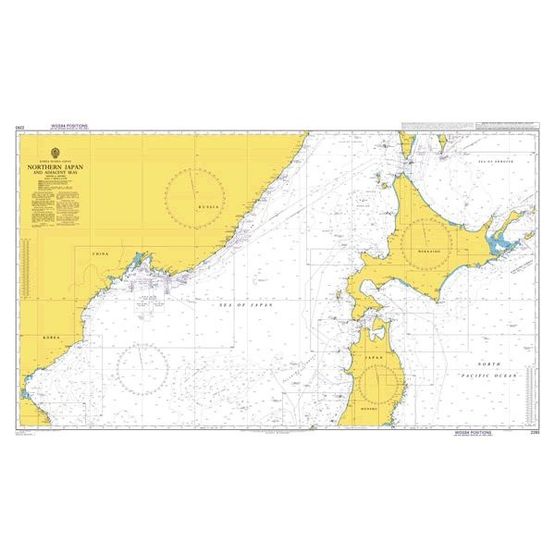2293 Northern Japan and Adjacent Seas Admiralty Chart