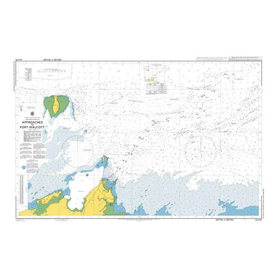 AUS55 Australia. -- North West Coast, Western  Australia, Approaches to Port Walcott Admiralty Chart