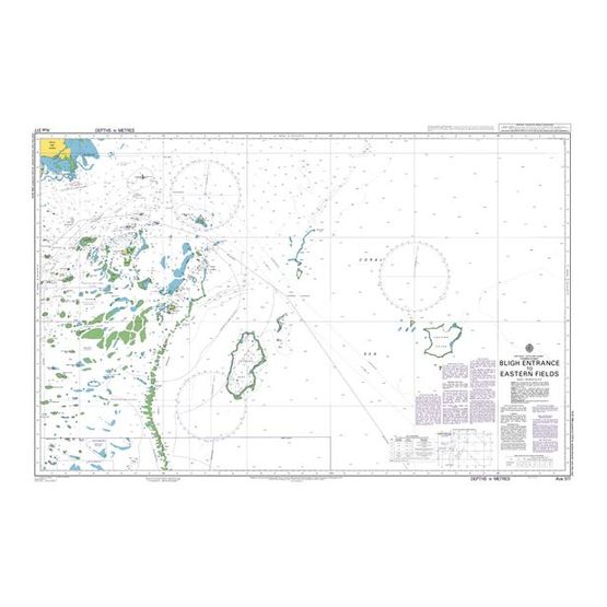 AUS377 Bligh Entrance to Eastern Fields Admiralty Chart
