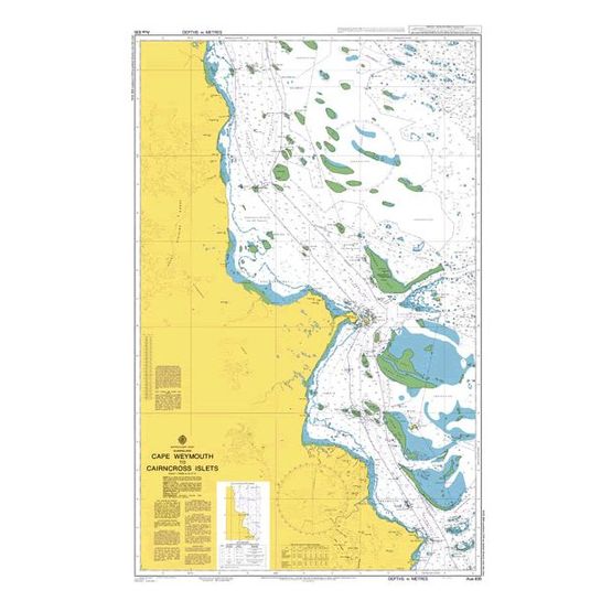AUS835 Cape Weymouth to Cairncross Islets Admiralty Chart