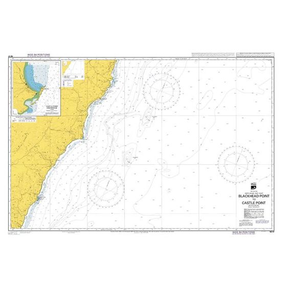 NZ57 Blackhead Point to Castle Point Admiralty Chart