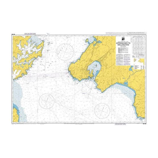 NZ463 Approaches to Wellington Admiralty Chart