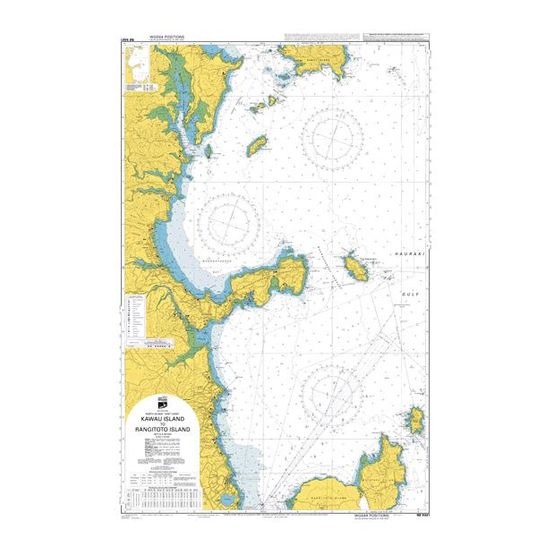 NZ5321 Kawau Island to Rangitoto Island Admiralty Chart