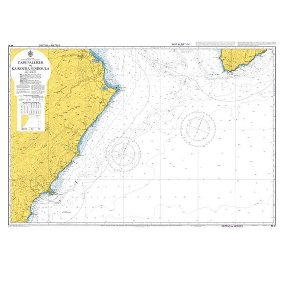 NZ62 Cape Palliser to Kaikoura Peninsula Admiralty Chart